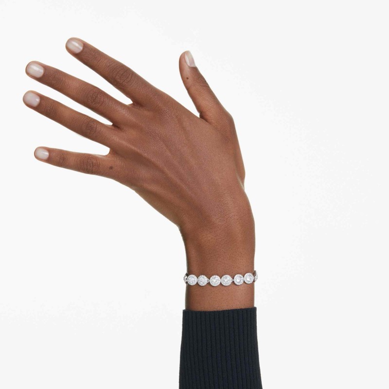 Bracelet Femme Swarovski Una Angelic en métal argenté avec cristaux