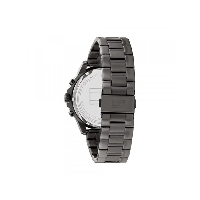 Montre Homme Tommy Hilfiger en acier gris avec chrono et dateur