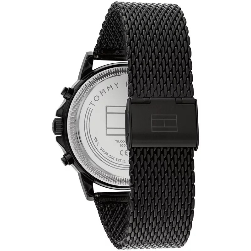 Montre Homme Tommy Hilfiger Noire en Acier