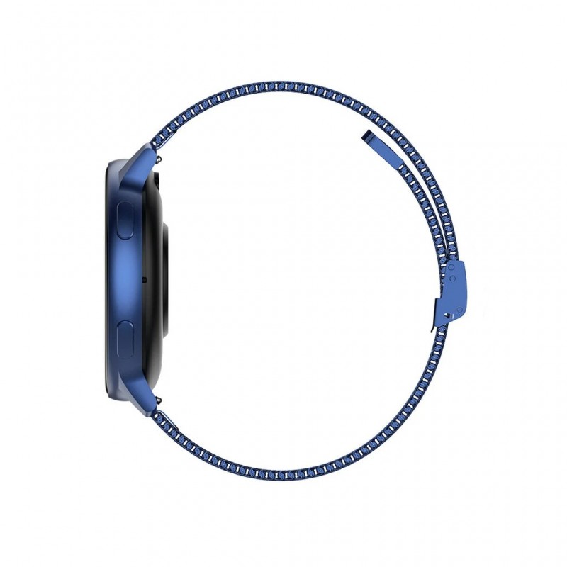 Montre bleue unisexe Tekday acier maille millanaise