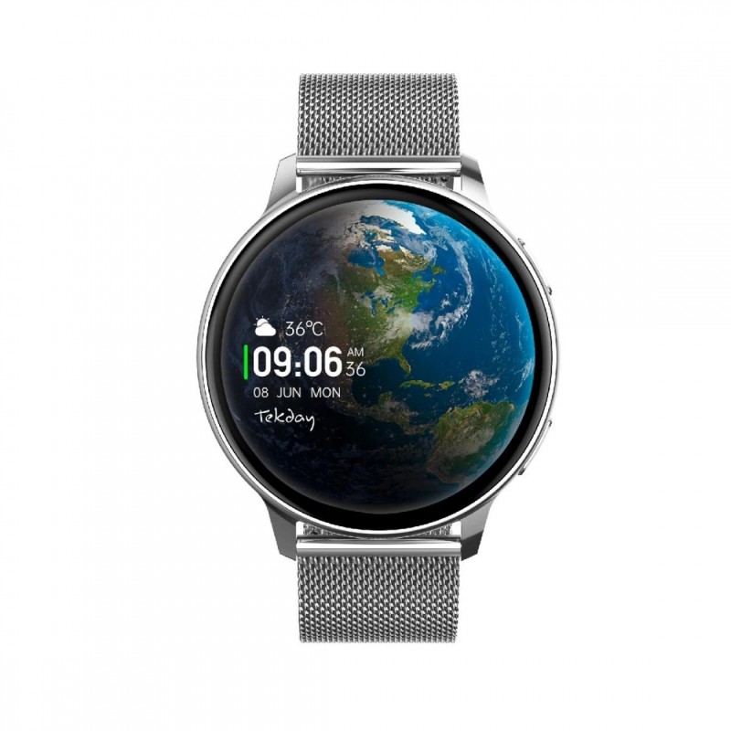 Montre unisexe Tekday argent maille millanaise