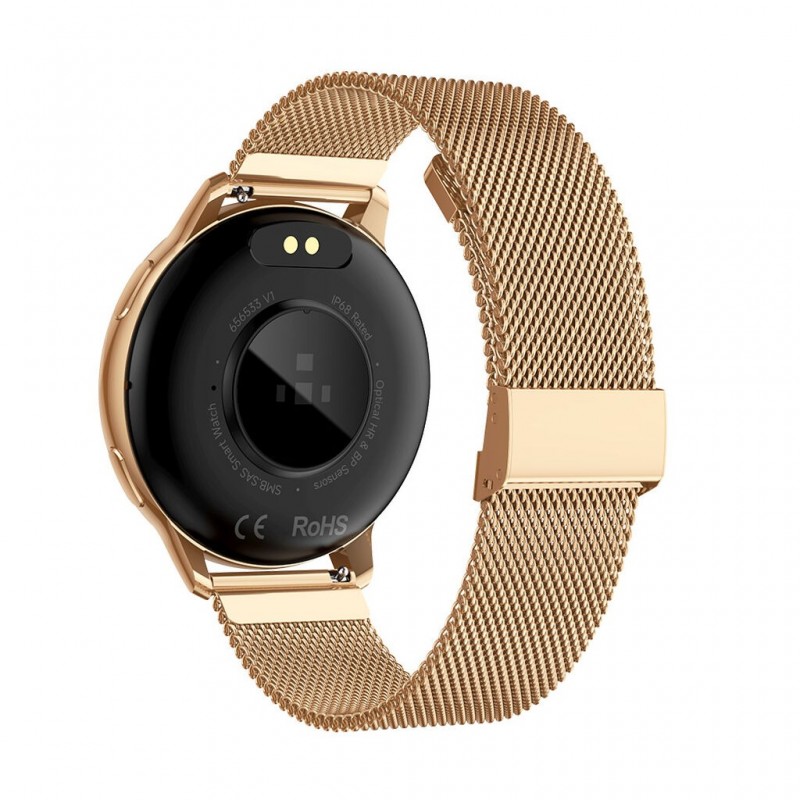 Montre unisexe Tekday acier maille millanaise doré rose