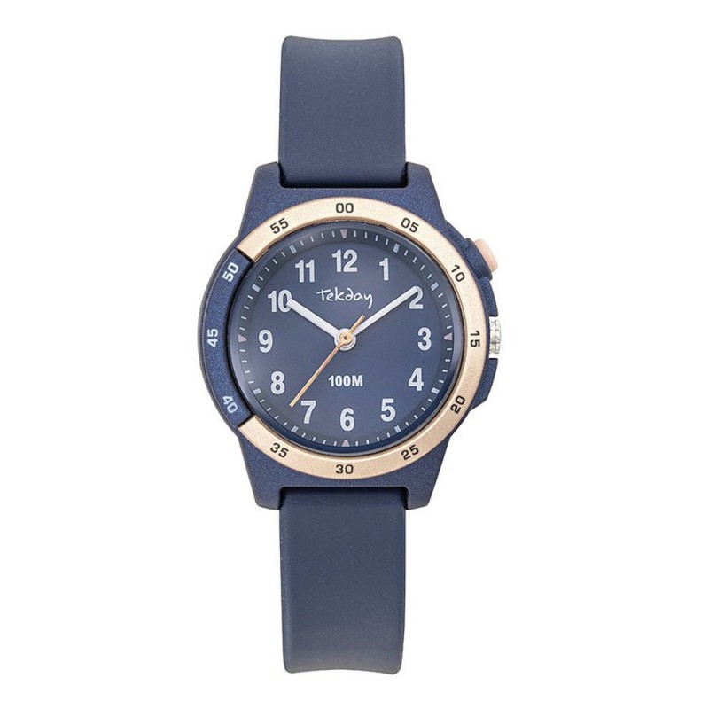 Montre Tekday Enfant silicone bleu foncé