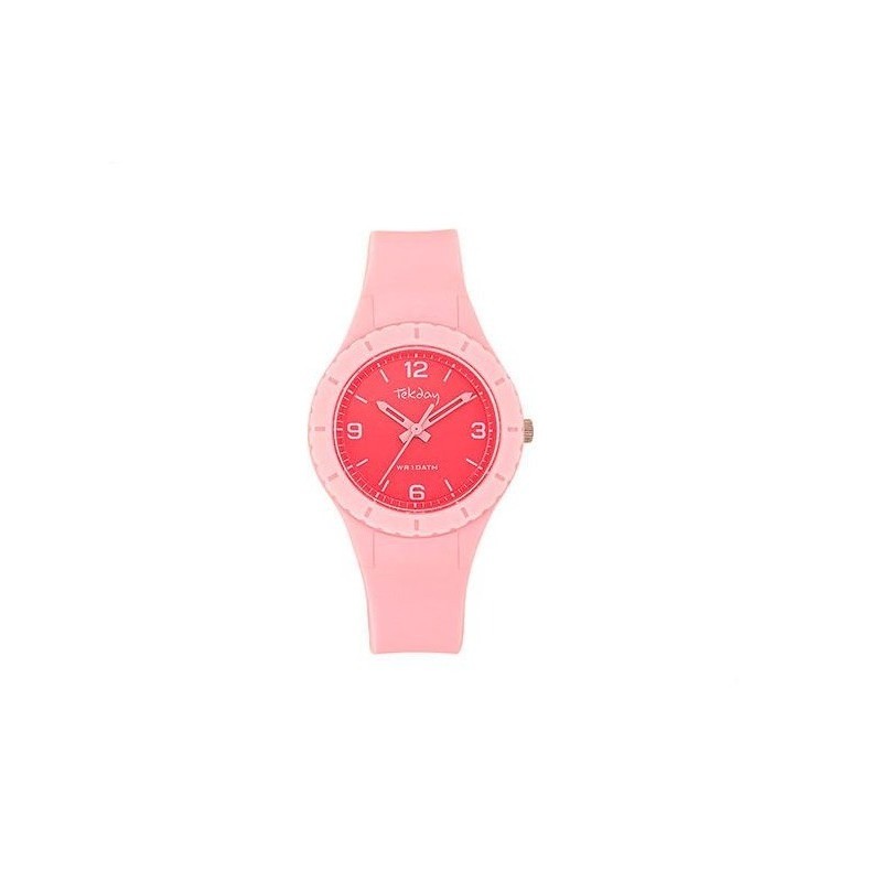 Montre femme Tekday  silicone rose