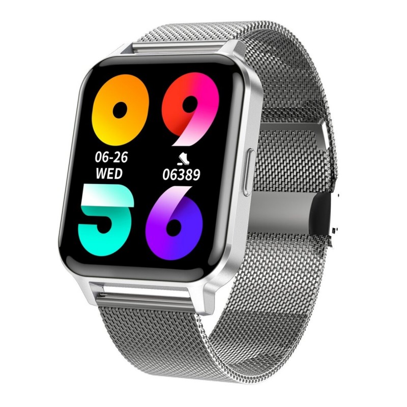 Montre Connectée uNISEXE Smarty2.0 en Acier et PVD ARGENTE