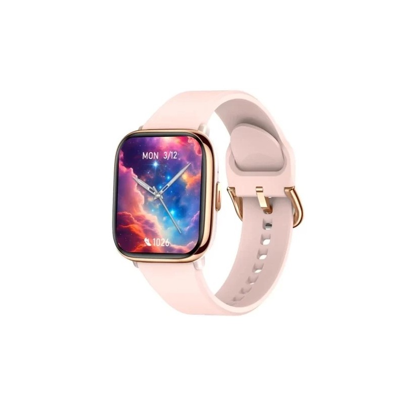 Montre Connectée Femme Smarty overtake en Silicone Rose