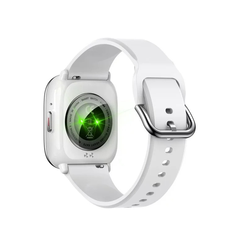 Montre Connectée Unisexe Smarty overtake en Silicone blanc