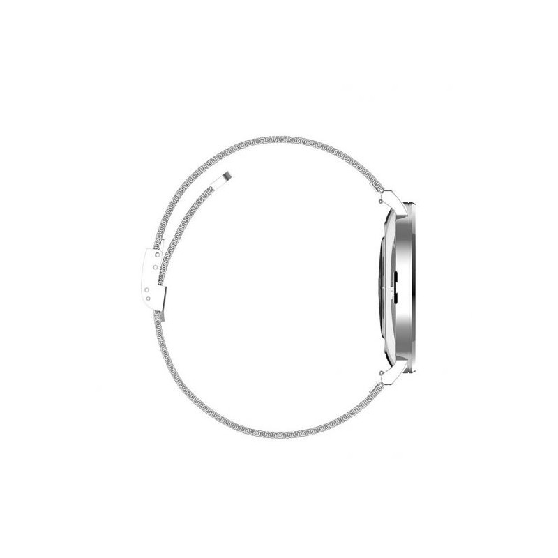 Montre connectée Unisexe Smarty 2.0 Slim Amoled en Acier Argenté