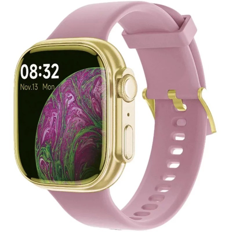 Montre Connectée Femme Smarty Powerful Amoled en Silicone Rose