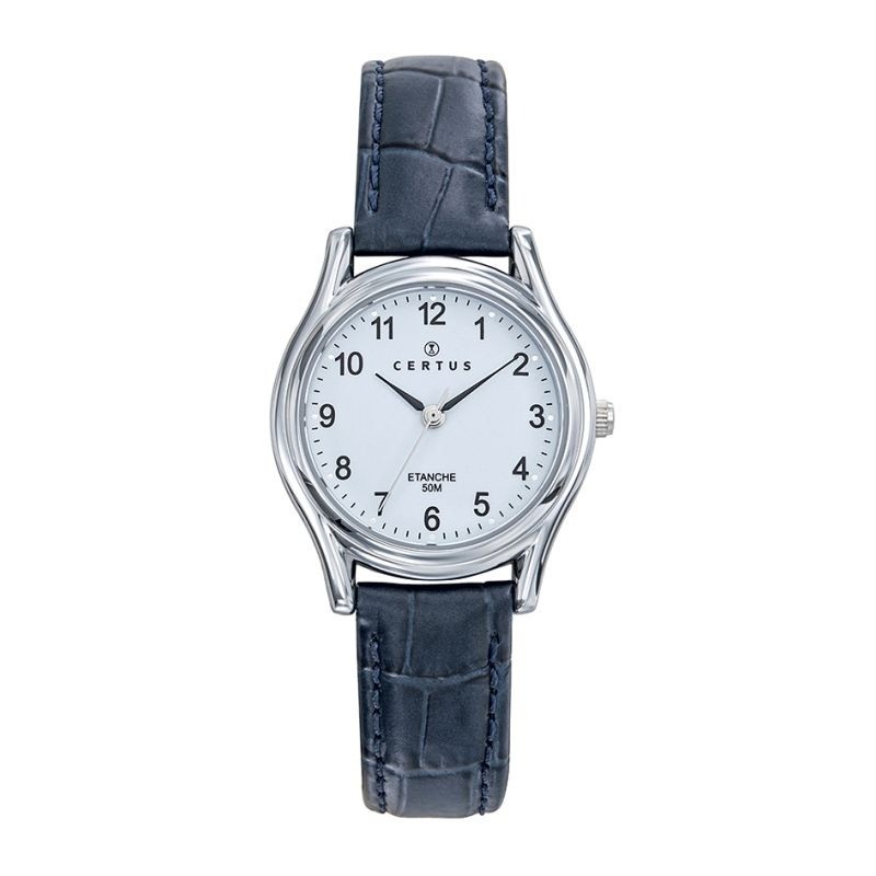 Montre Certus Femme Bracelet en cuir bleu