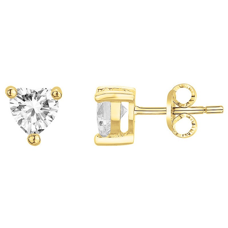 Boucles d'oreilles Femme Carador - Plaqué or - Oxyde de Zirconium