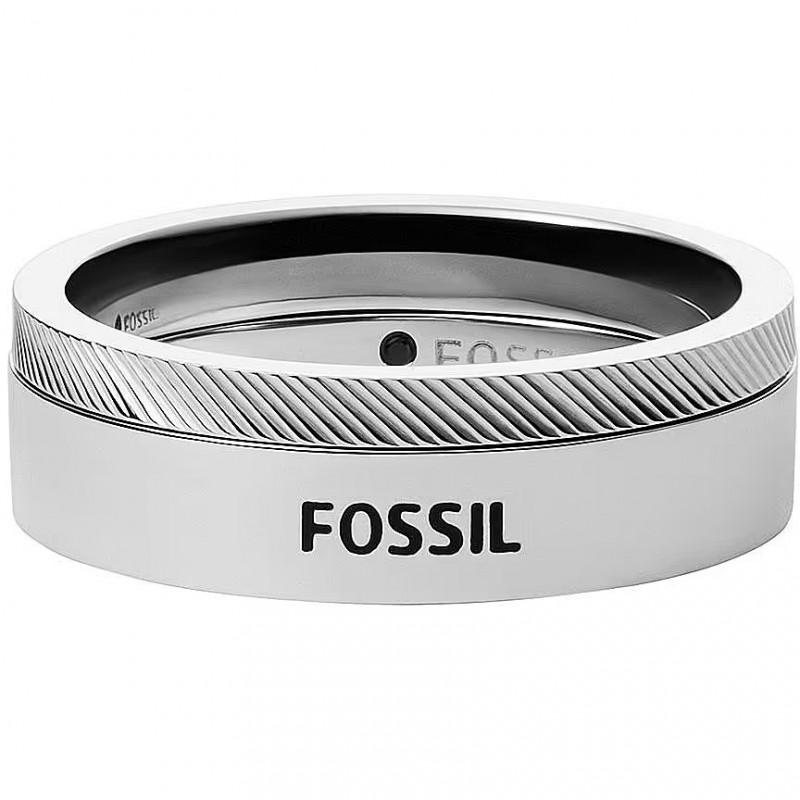 Bague Fossil en acier