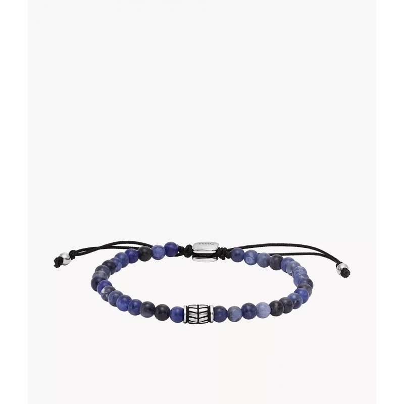 Bracelet de perles Mixte Fossil en pierre de sodalite