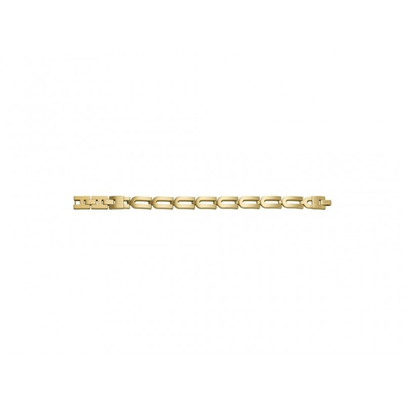 Bracelet Homme Fossil en acier doré