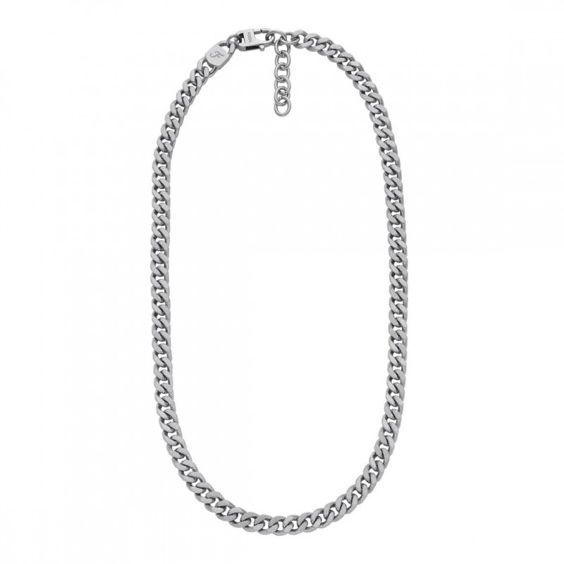 Collier Chaîne Femme Fossil acier argenté