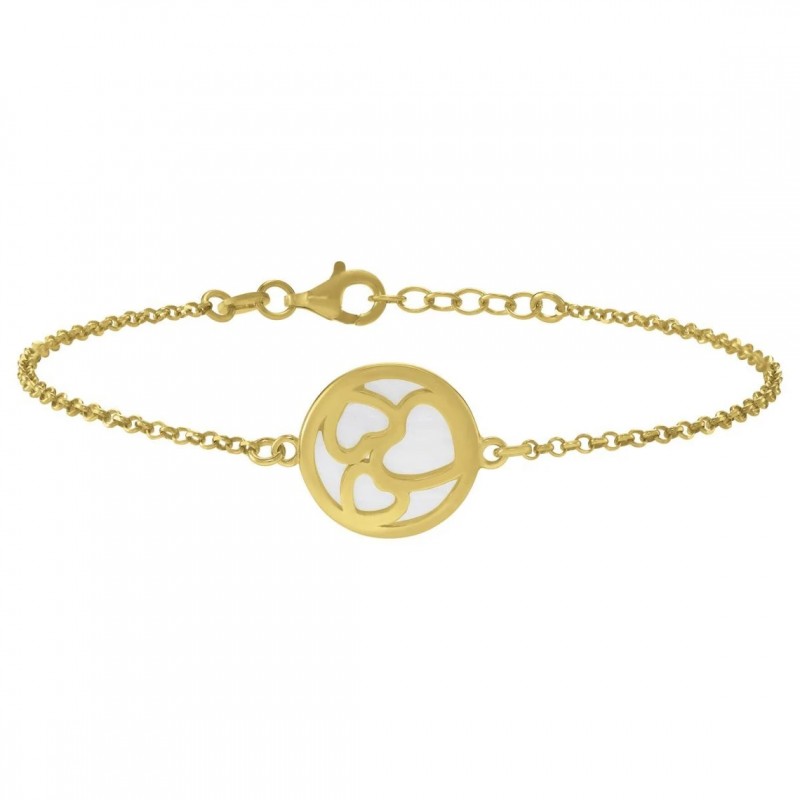 Bracelet Femme Jourdan - Bijoux Amour - Argent Doré