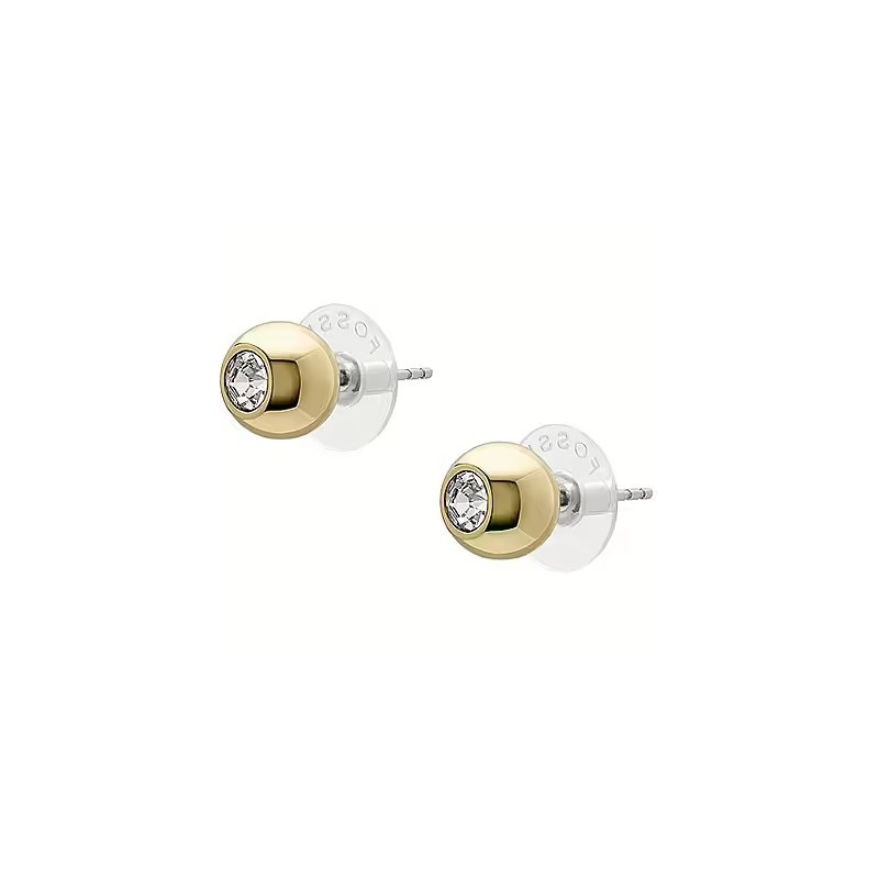 Boucles d'oreilles Femme Fossil laiton doré