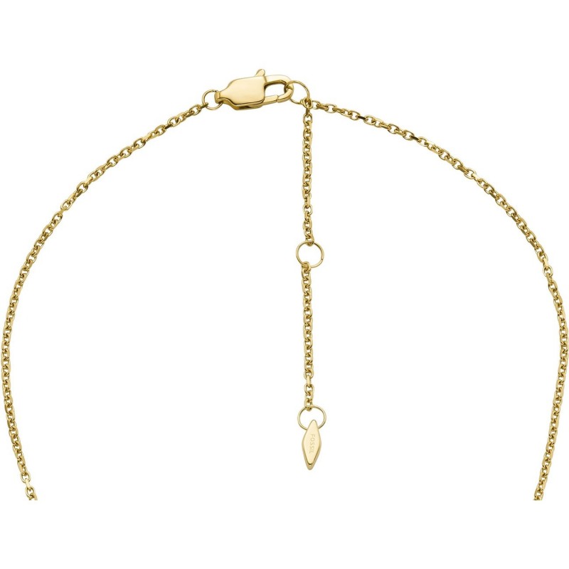 Collier coeur Femme Fossil Harlow en acier doré