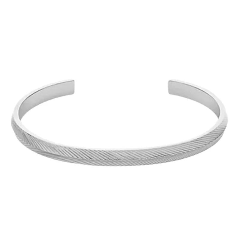 Bracelet jonc Femme Fossil en acier
