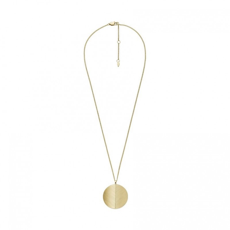 Collier Femme Fossil Harlow en acier doré
