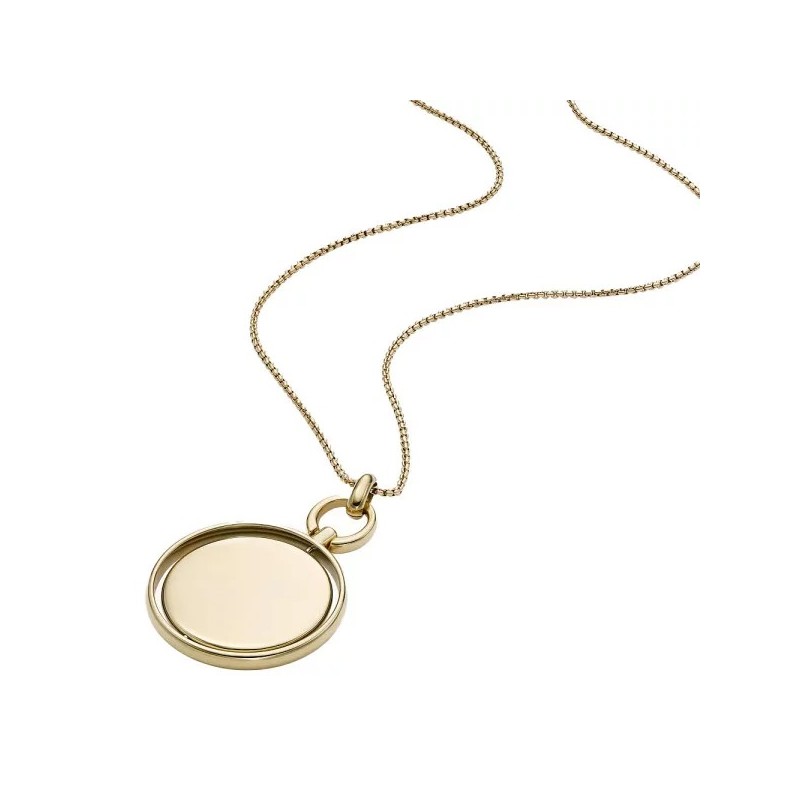 Collier Femme Fossil Heritage en acier doré