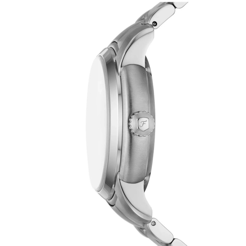 Montre Squelette Homme Fossil en Acier argenté et cadran Vert