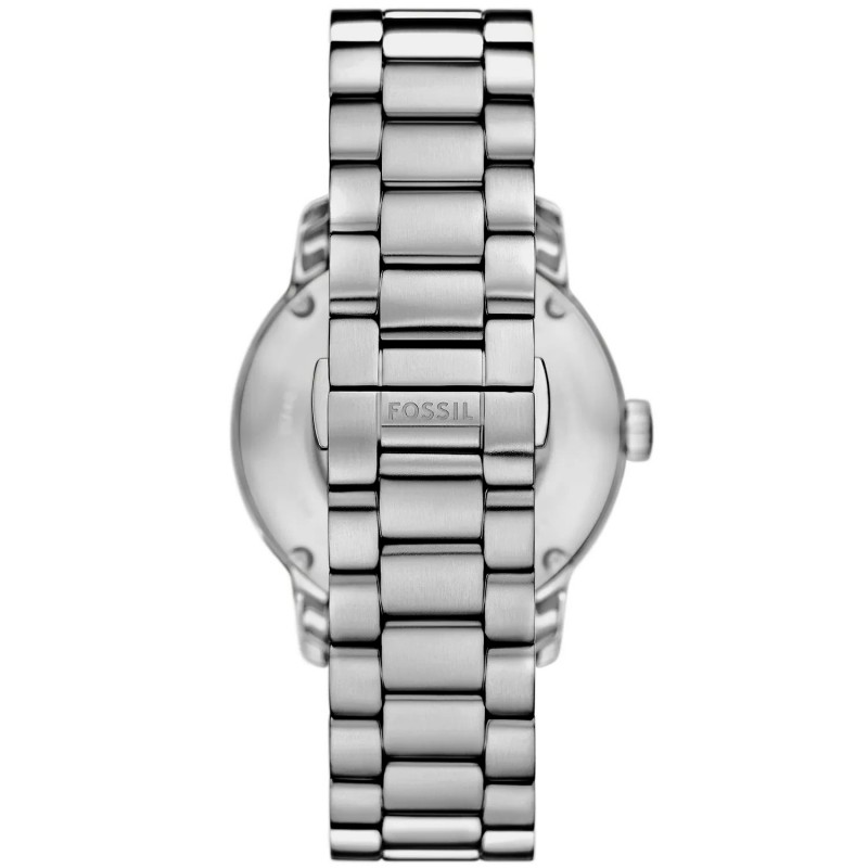 Montre Squelette Homme Fossil en Acier argenté et cadran Vert