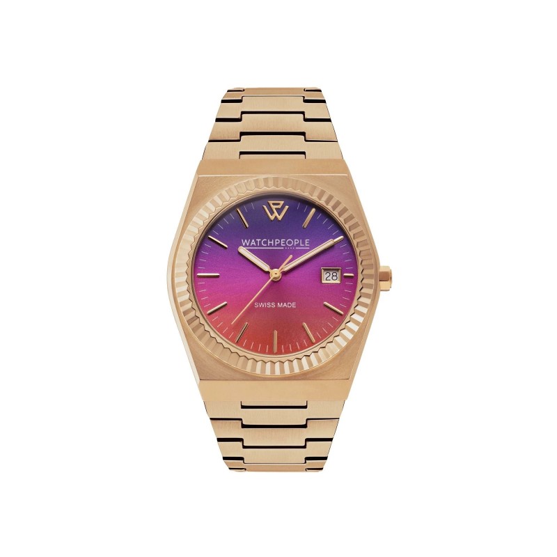 Montre Femme WatchPeople WP1 acier doré rose