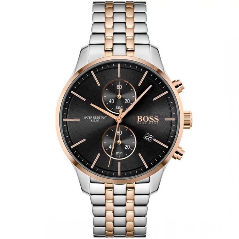 Montre Hugo Boss Associate en Acier Doré rose et Argenté