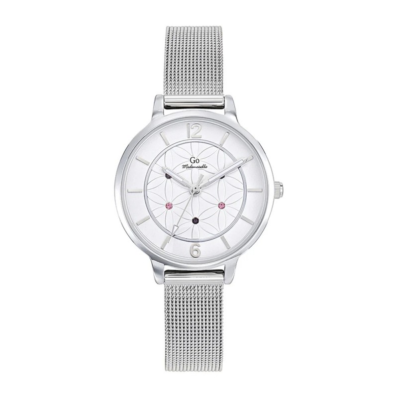 Montre Femme GO Mademoiselle - En Métal Argenté  -  Acier Maille milanaise