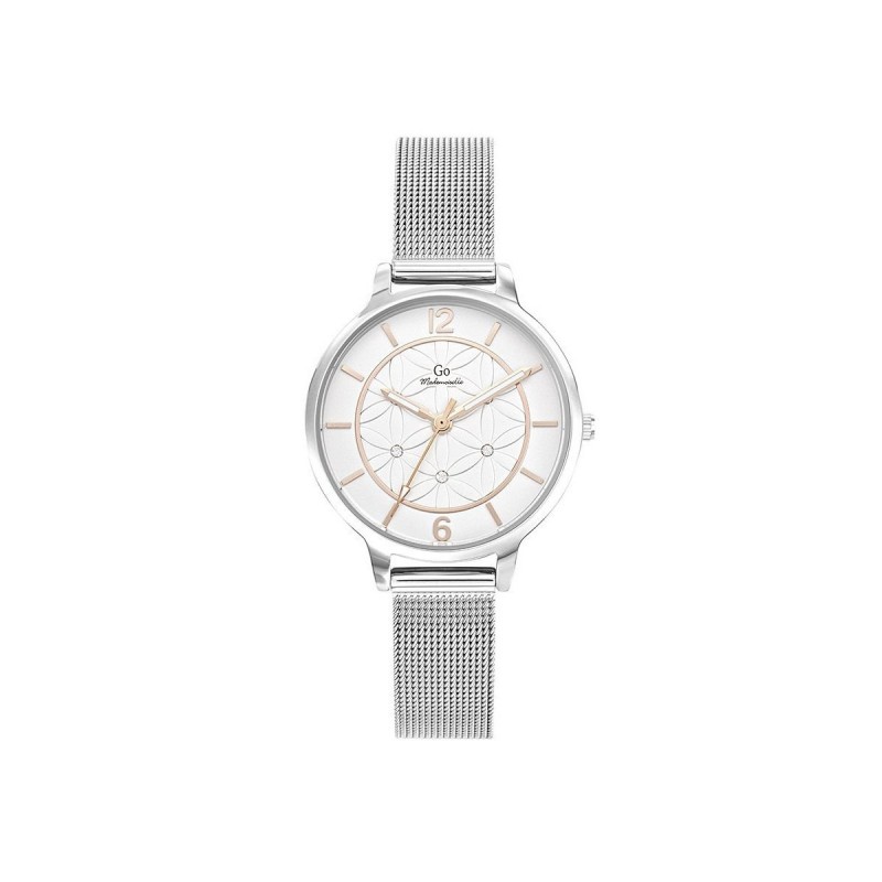 Montre Femme GO Mademoiselle - En Métal argenté-  Acier Maille milanaise