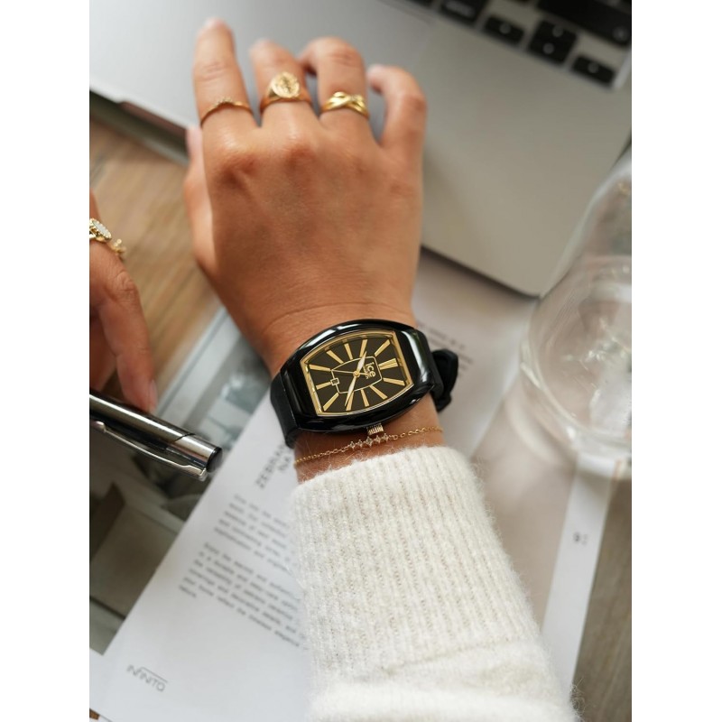 Montre Ice Watch Boliday Sunset Noir Dorée