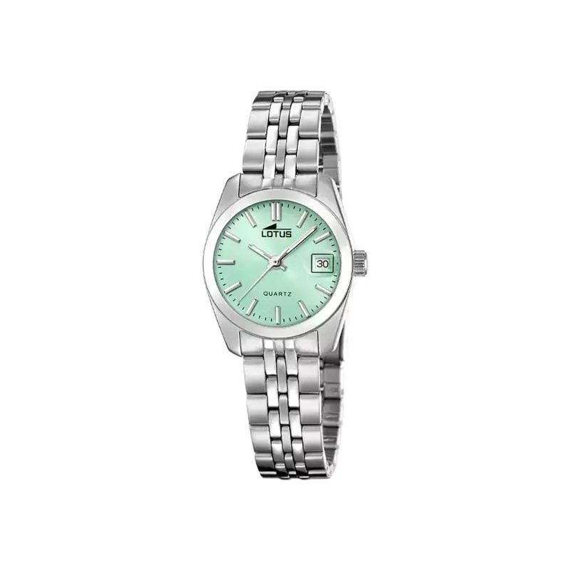 Montre Femme - Lotus - Freedom - En Acier - Cadran Vert