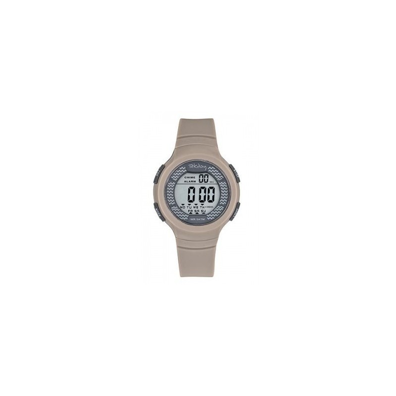Montre enfant Tekday silicone beige foncé