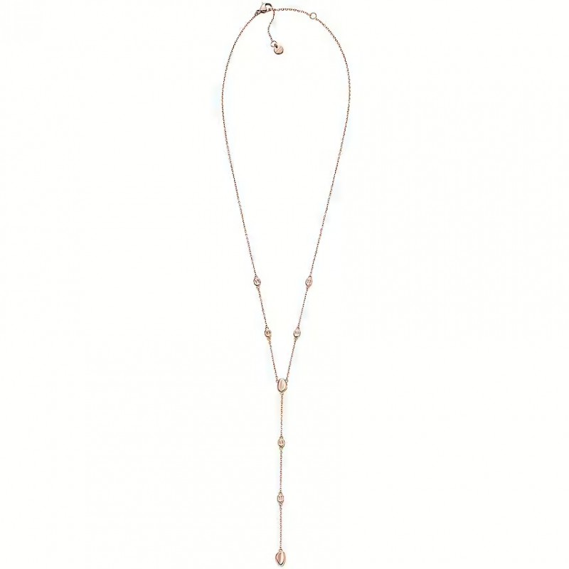 Collier Femme Skagen Anja Pebbles en acier doré rose