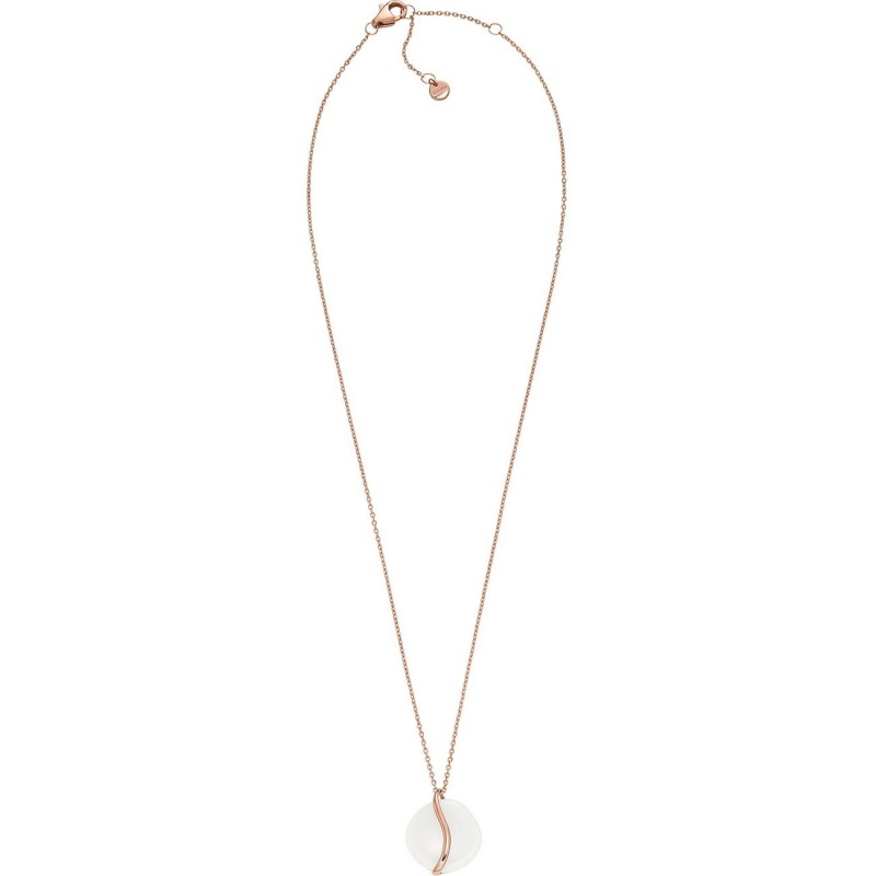 Collier Femme Skagen Sofie Sea Glass en acier doré rose