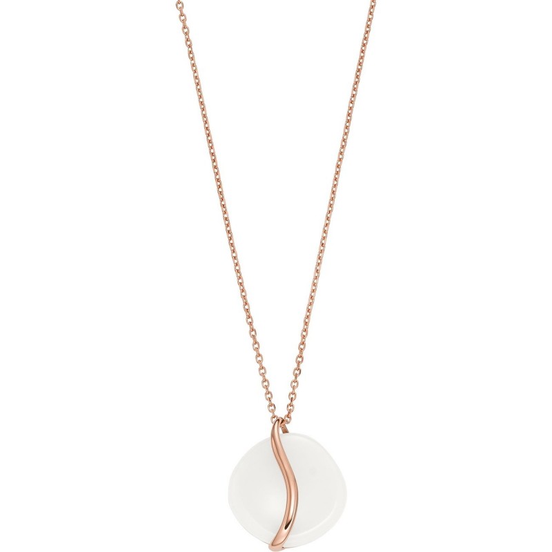Collier Femme Skagen Sofie Sea Glass en acier doré rose