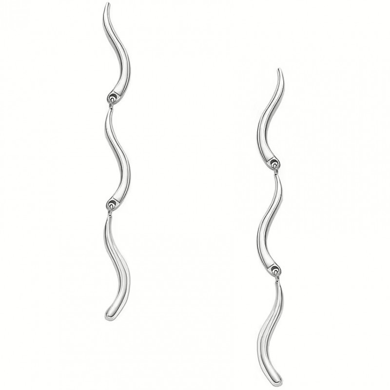 Boucles d'Oreilles Femme Essential Waves Skagen en acier