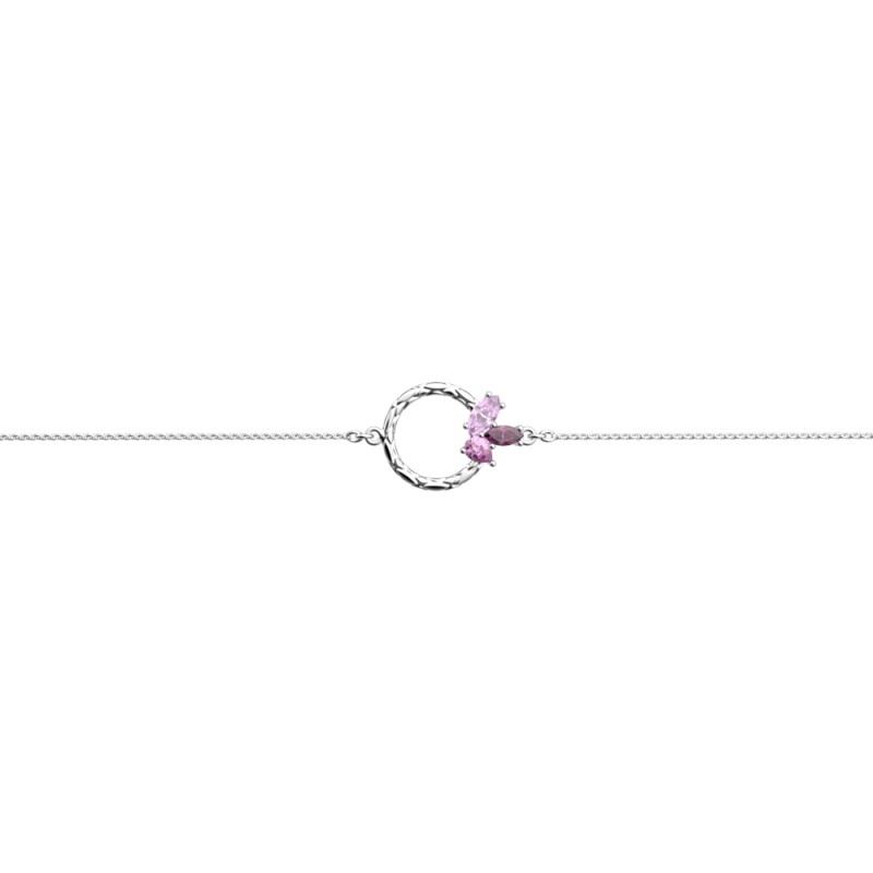 Bracelet chaîne femme les cadettes rose du désert