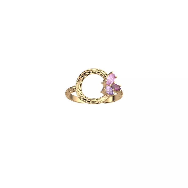 Bague Femme - Les Cadettes - Rose du Désert Finition Dorée
