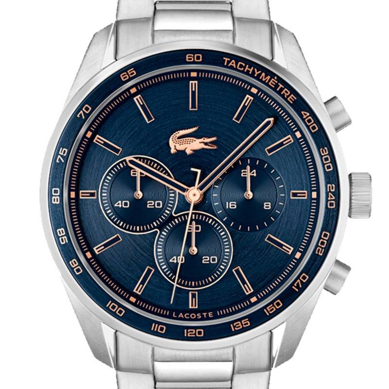 Montre Lacoste Homme Boston fond bleu En Acier