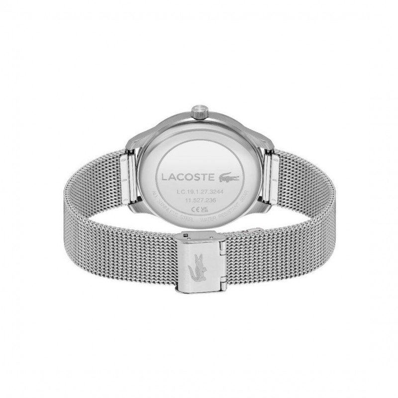 Montre Lacoste Homme bracelet milanais fond vert