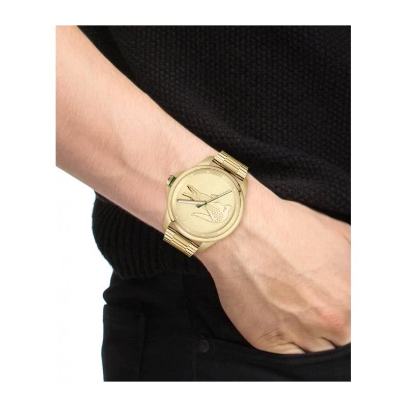 Montre Lacoste Femme en acier doré collection le croc