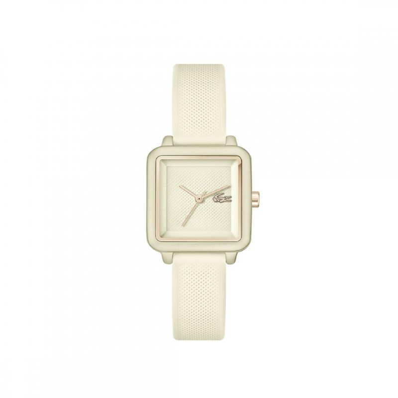 Montre Lacoste Femme en silicone beige collection 12.12 flow