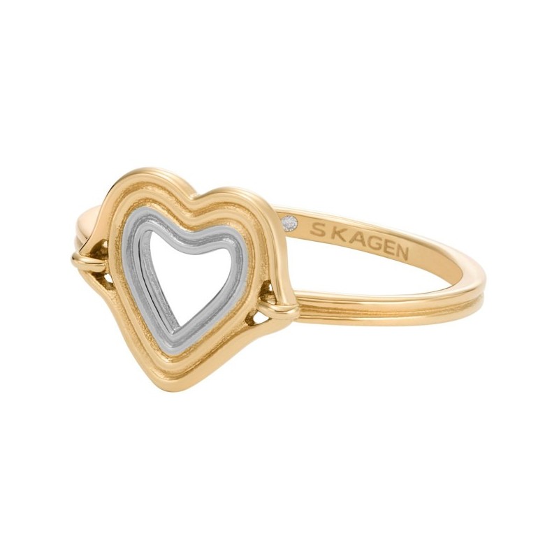 Bague coeur Kariana Skagen Femme en acier doré