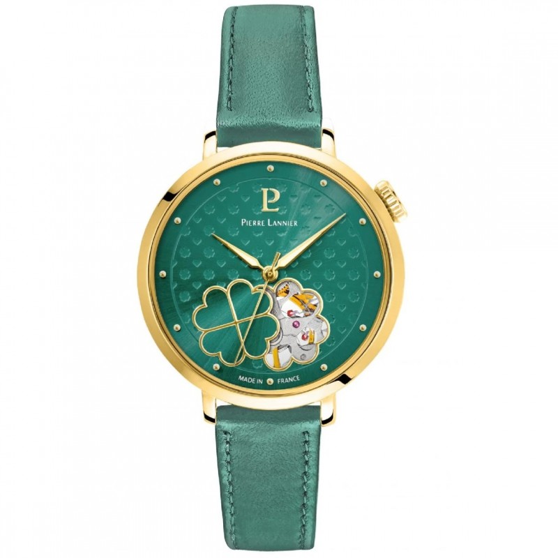 Montre Pierre Lannier Femme Esperance cuir vert