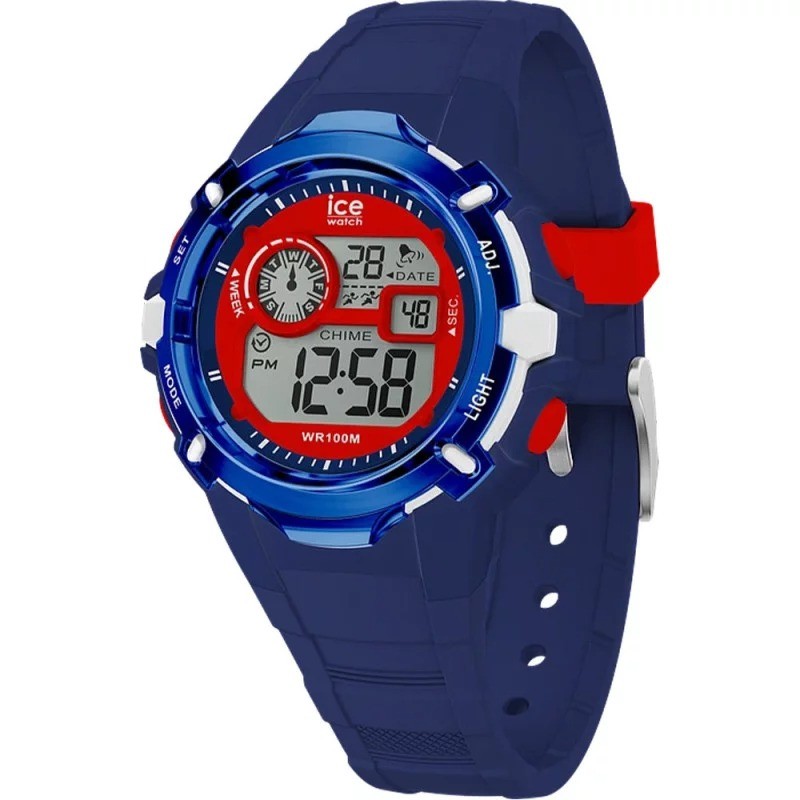 Montre Femme Ice Digit Explorer Spider Bleu