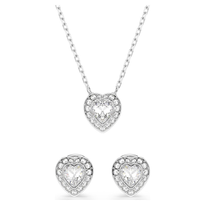 Parure femme Swarovski x Ariana Grande avec collier et boucles d'oreilles en métal et cristaux