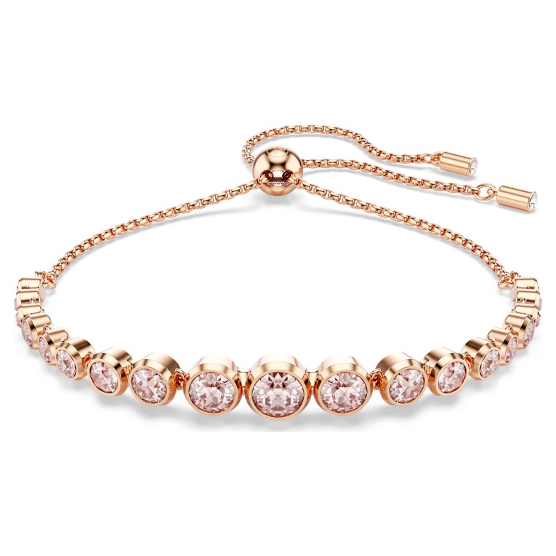 Bracelet Femme Swarovski Imber en métal placage de ton doré rose et cristaux