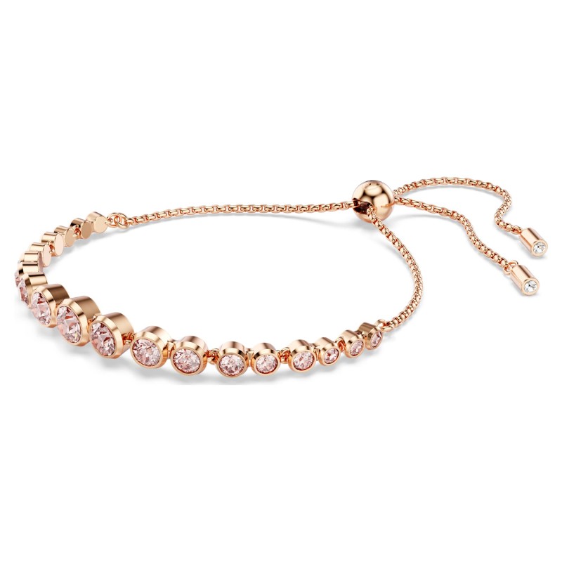 Bracelet Femme Swarovski Imber en métal placage de ton doré rose et cristaux